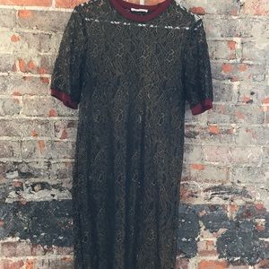 Zara lace midi dress